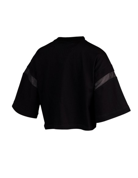 Camiseta Umbro Mujer Alto Crop Tee Negra