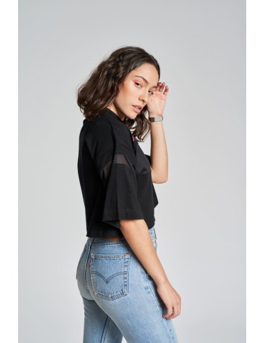 Camiseta Umbro Mujer Alto Crop Tee Negra