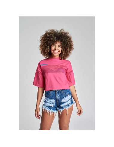 Camiseta Umbro Mujer Alto Crop Tee Fucsia