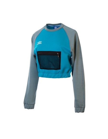 Sudadera Umbro Mujer  Pelo Crew Blue / Black