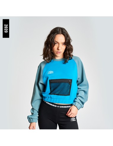 Sudadera Umbro Mujer  Pelo Crew Blue / Black