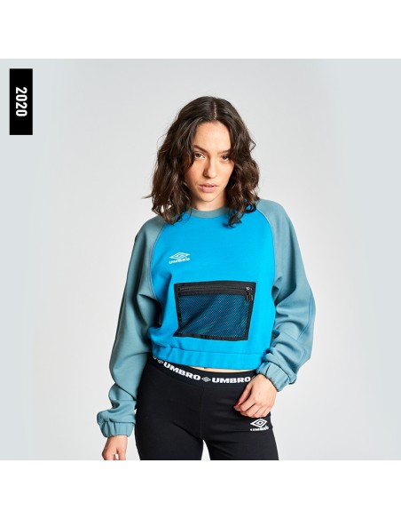 Sudadera Umbro Mujer  Pelo Crew Blue / Black