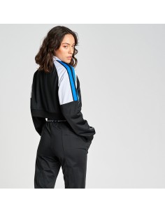 Chaqueta Umbro Mujer Alba BLACK / WHITE / ELECTRIC BLUE 2