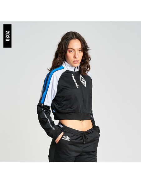 Chaqueta Umbro Mujer Alba BLACK / WHITE / ELECTRIC BLUE