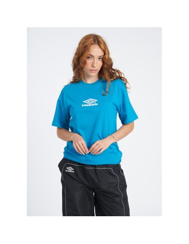 Camiseta Umbro Mujer 2.0 Boyfriend Tee Skydive Azul