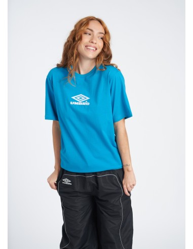 Camiseta Umbro Mujer 2.0 Boyfriend Tee Skydive Azul