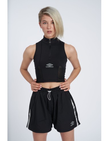 Top Umbro Mujer Reflective Tech Crop Negro