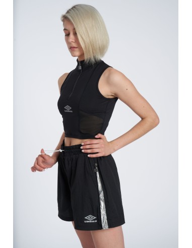 Top Umbro Mujer Reflective Tech Crop Negro