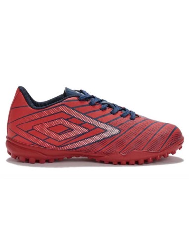 Bota de Fútbol Umbro Velocita Elixir League TF - JNR - Rococco Red / White / Estate Blue