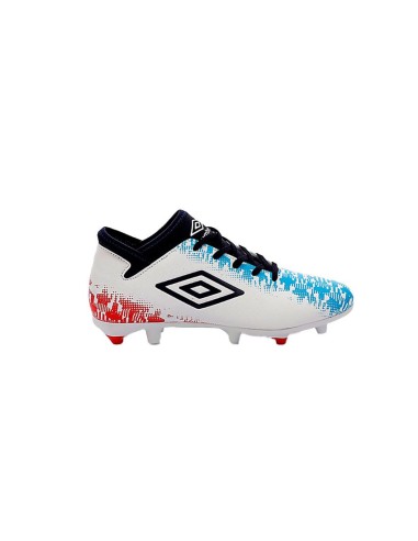 bota de futbol umbro niño formation II FG blanca