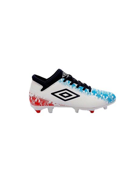 bota de futbol umbro niño formation II FG blanca