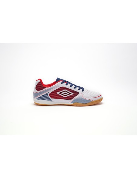 zapatilla futbol sala umbro hombre striker blanca