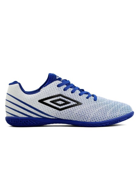 Zapatilla de Futbol sala umbro Toccare azul y blanca