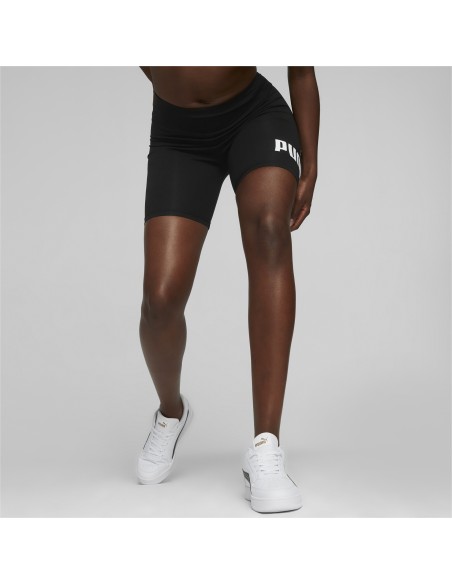 Short Puma Mujer Ess 7" Logo Negro