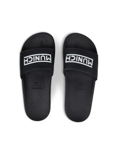 Chancla Munich Flat Slider Negra 2