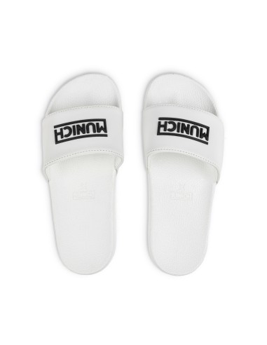 Chancla Munich Flat Sider Blanco