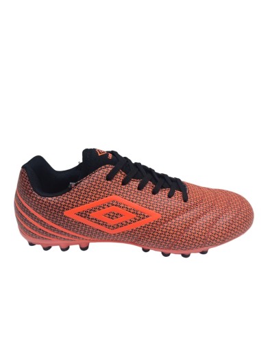 Bota de fútbol umbro hombre Toccare naranja y negra