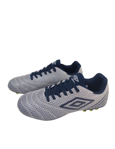 Bota de fútbol umbro hombre Toccare blanca y azul