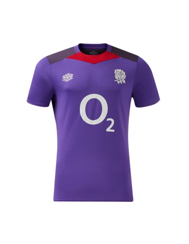 Camiseta Umbro England Rugby 24-25 Gym Tee (O2) Prism Violet / Nightshade / Equestrian Red