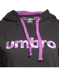 Sudadera Umbro Mujer Hoodie Negra 2