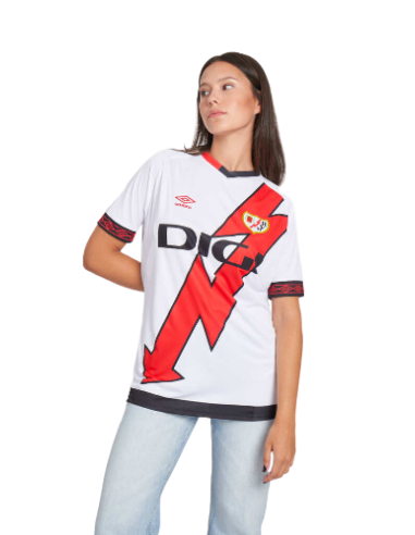 Camiseta Rayo Vallecano Home/22 Jersey Umbro Junior Blanca