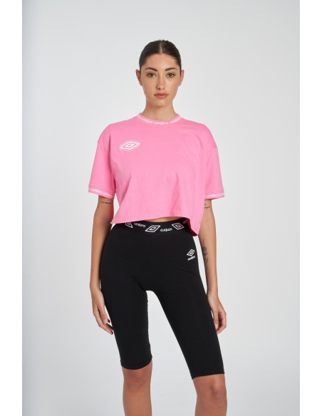 camiseta umbro mujer dorado rosa
