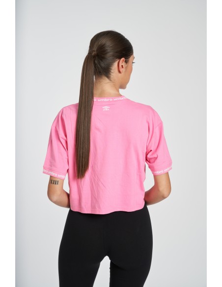 camiseta umbro mujer dorado rosa