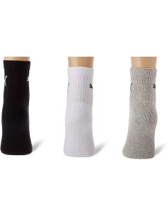 Calcetín Puma Gris / Blanco / Negro Hombre 2