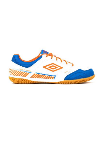 Zapatilla de Fútbol Sala II Pro White / Tangerine Tango / Regal Blue