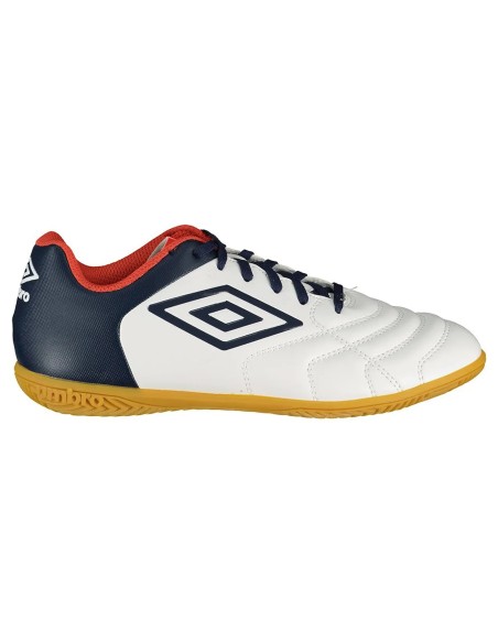 Zapatilla de Fútbol Sala Umbro Classico XI IC White / Dark Navy / Vermillion