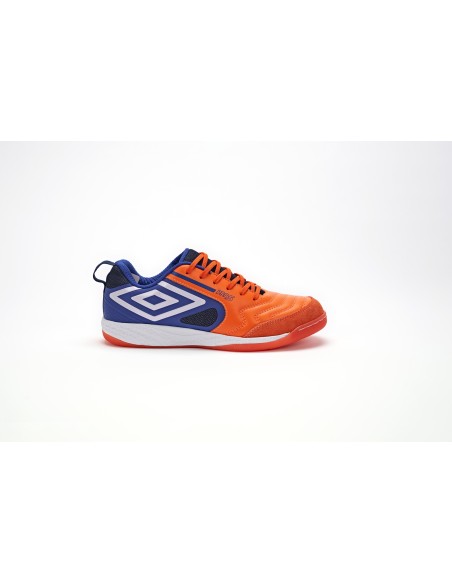 Zapatilla de Fútbol Sala Umbro Pro 5 Bump Vermillion Orange / White / Deep Surf