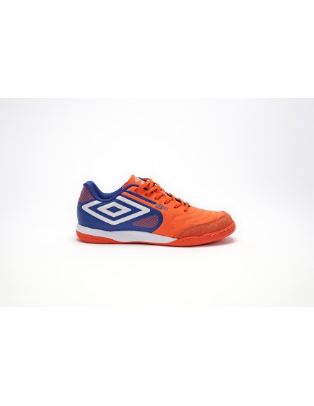 Zapatilla de Fútbol Sala Umbro Club 5 Bump Vermillion Orange / White / Deep Surf