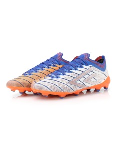 Bota de Fútbol Umbro Velocita Elixir Pro FG White / Deep Surf / Vermillion Orange 2