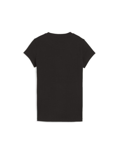 Camiseta Puma Classics Ribbed Slim Negra