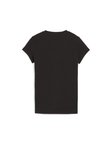 Camiseta Puma Classics Ribbed Slim Negra