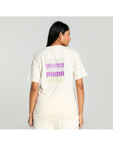Camiseta Puma Mujer Classic Brand Love Relaxed Graphic Blanca