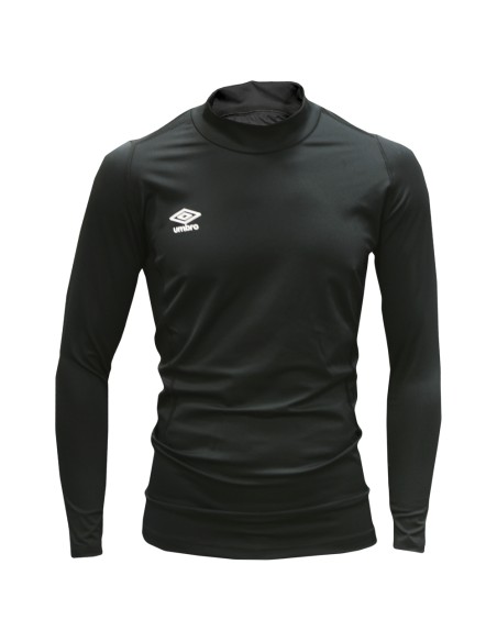 Camiseta Térmica Deportiva Cuello Alto Core Crew Negra 62538U-060