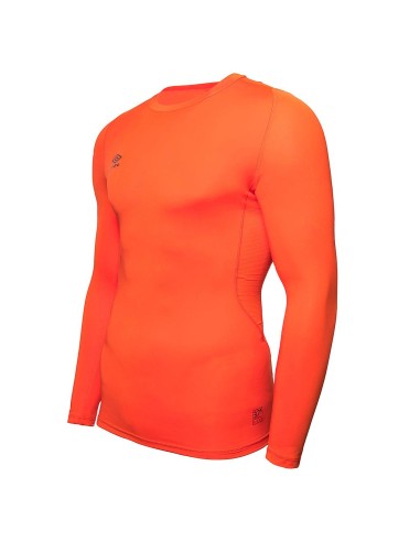 Camiseta Térmica Core LS Umbro Hombre Naranja Adulto