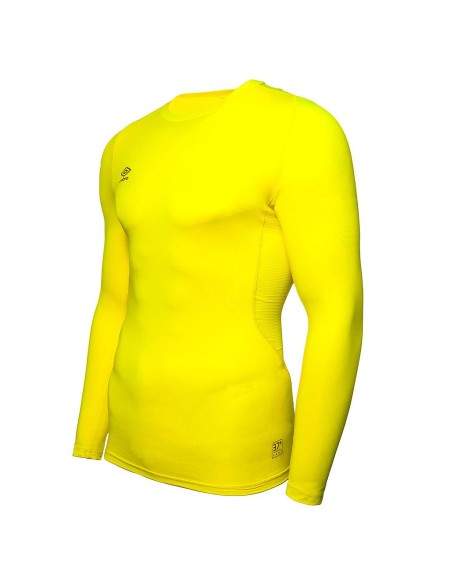 Camiseta Térmica Core LS Umbro Hombre Amarillo