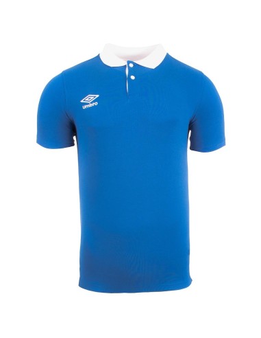 Polo Contrast Pique Umbro Hombre Azul