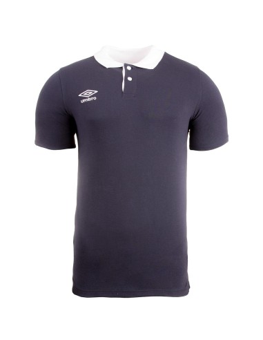 Polo Contrast Pique Umbro Hombre Navy / White