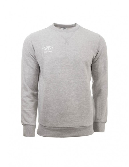 Sudadera Unisex, Gris, Small Logo Sweat Umbro HHombre Grey Marl / White