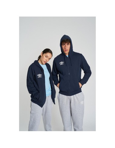 Chaqueta Umbro Mujer Wardrobe Zip Hoodie Small Logo Navy / White / Navy