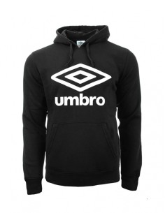 SUDADERA UMBRO UNISEX FLEECE LARGE LOGO OH HOODY BLACK / WHITE 2