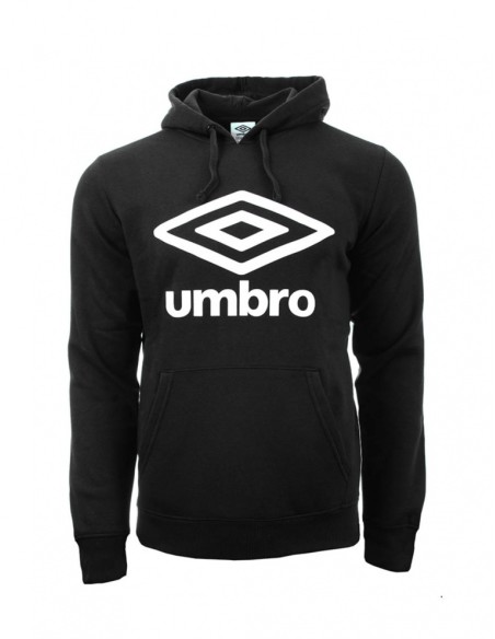 SUDADERA UMBRO UNISEX FLEECE LARGE LOGO OH HOODY BLACK / WHITE