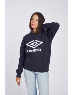 SUDADERA UMBRO UNISEX FLEECE LARGE LOGO OH HOODY DARK NAVY / WHITE 2