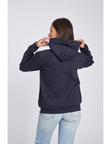 SUDADERA UMBRO UNISEX FLEECE LARGE LOGO OH HOODY DARK NAVY / WHITE