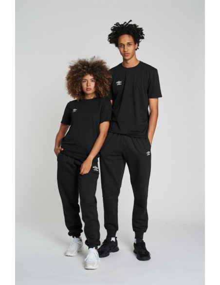 Pantalón Fleece Jogger Umbro Hombre  Black / White