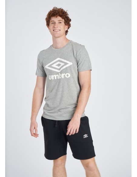 Camiseta Umbro Wardrobe Large Logo Grey / White / Grey