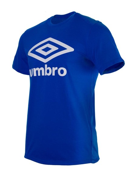 Camiseta Umbro Mujer Wardrobe Large Logo Royal / White